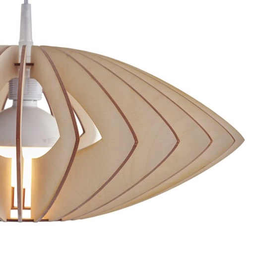 Wooden pendant light Axia - details of the lamp