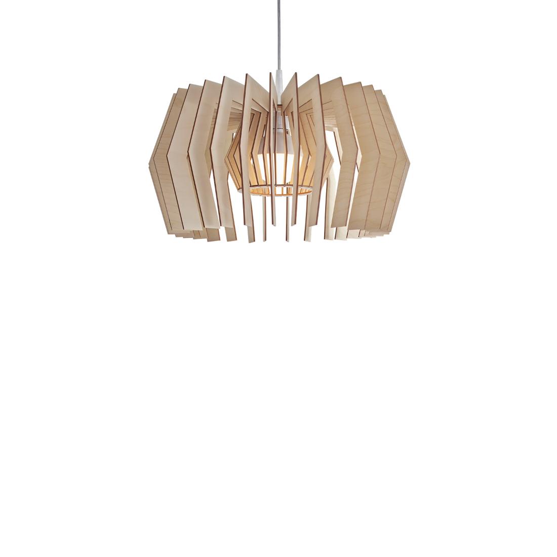 Equi modern wooden pendant light