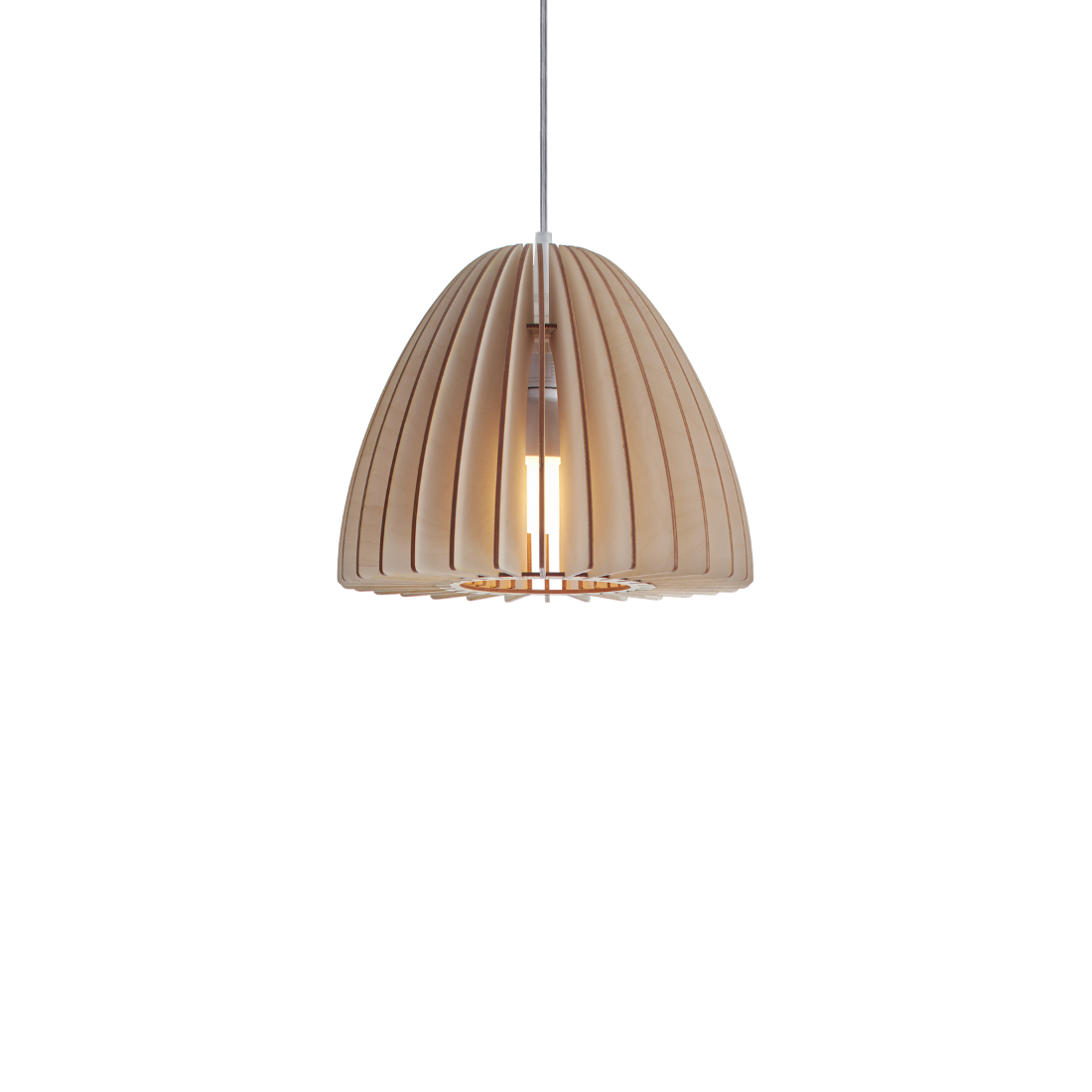 Wooden ceiling lamp Nika by Woolights